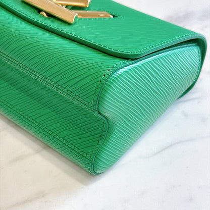 LV Twist PM in Emerald Green Epi Leather