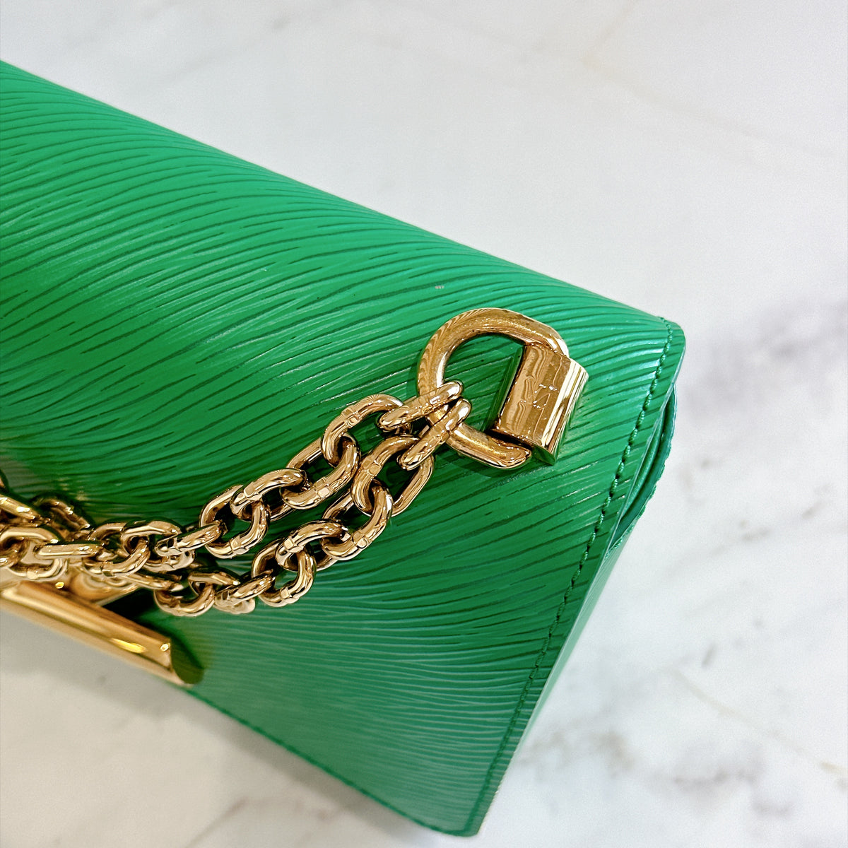 LV Twist PM in Emerald Green Epi Leather