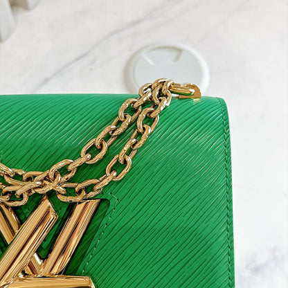 LV Twist PM in Emerald Green Epi Leather