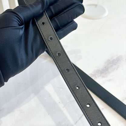 Gucci Marmont Black Belt in GHW