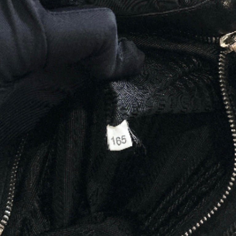 Prada Crispy Nylon Metal Shopping Tote In Black