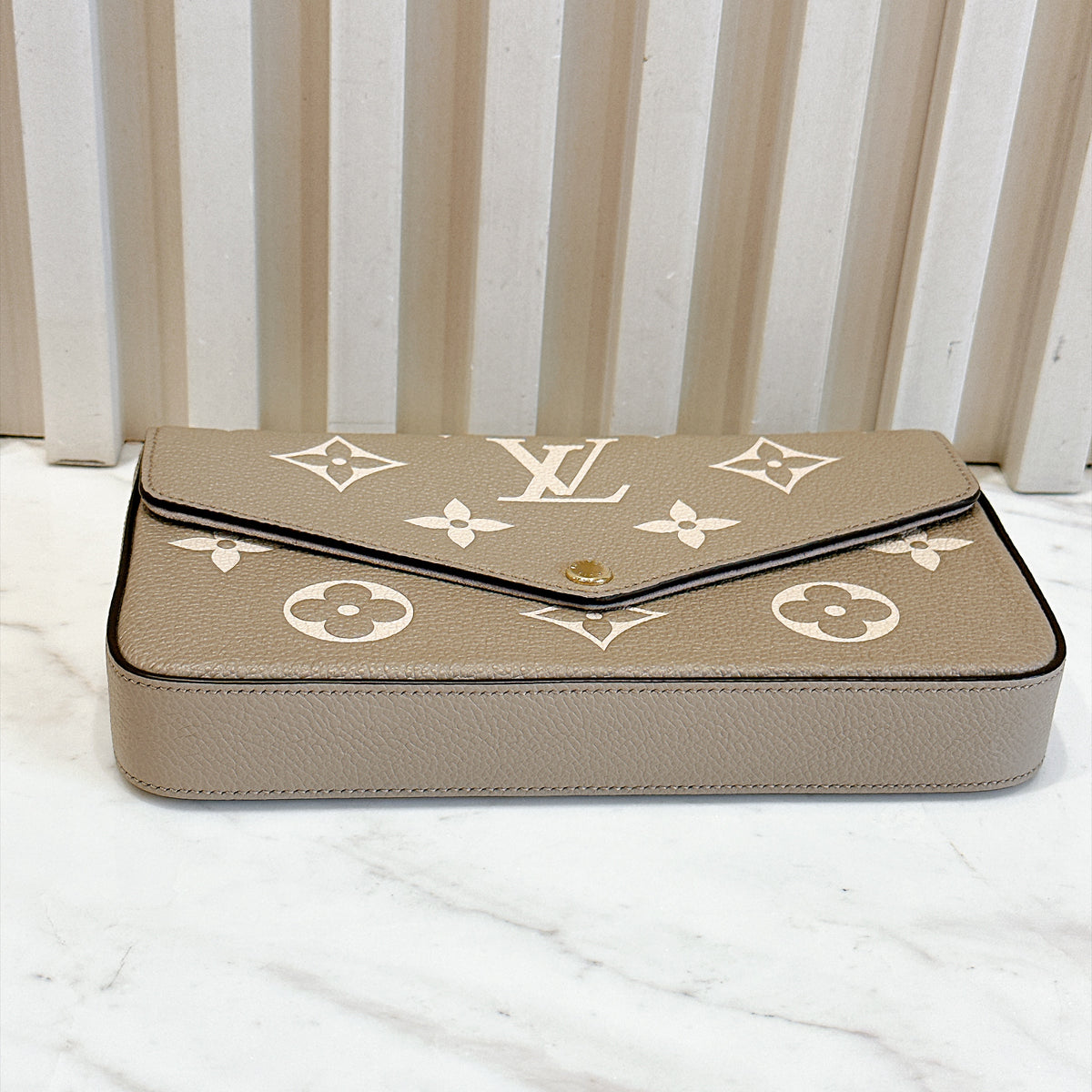 LV Felicie Pochette in Touterelle/Creme Empreinte Leather