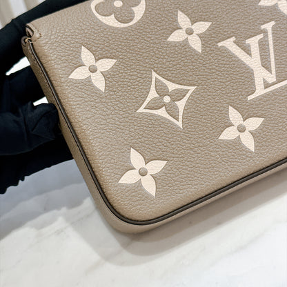 LV Felicie Pochette in Touterelle/Creme Empreinte Leather