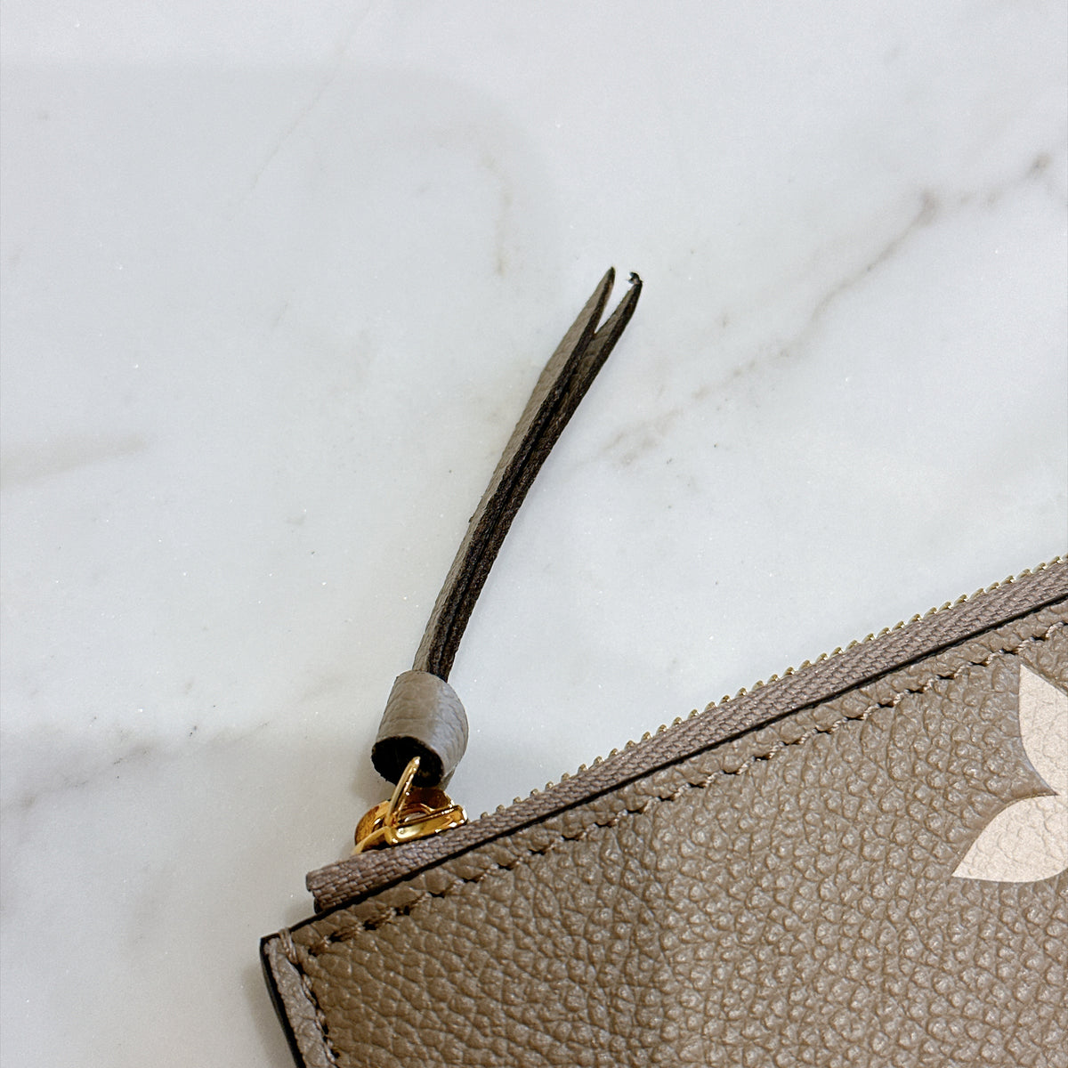 LV Felicie Pochette in Touterelle/Creme Empreinte Leather