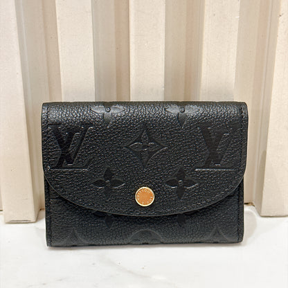 LV Rosalie Coin Purse in Black Empreinte