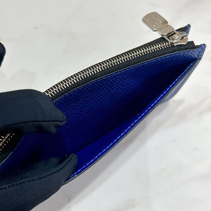 LV Taigarama Coin Card Holder in Cobalt Blue