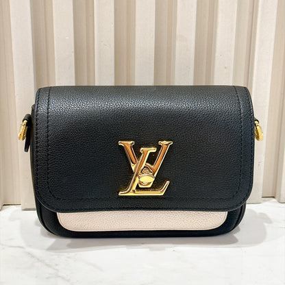 LV Lockme Tender in Black in Grained Calf Leather