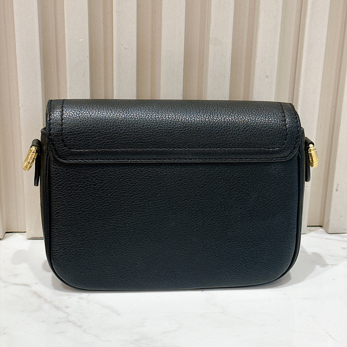 LV Lockme Tender in Black in Grained Calf Leather