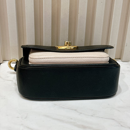 LV Lockme Tender in Black in Grained Calf Leather