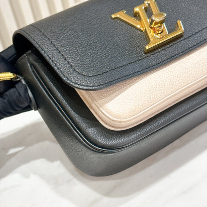 LV Lockme Tender in Black in Grained Calf Leather