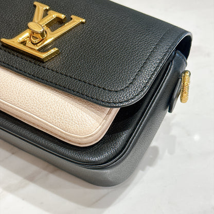 LV Lockme Tender in Black in Grained Calf Leather