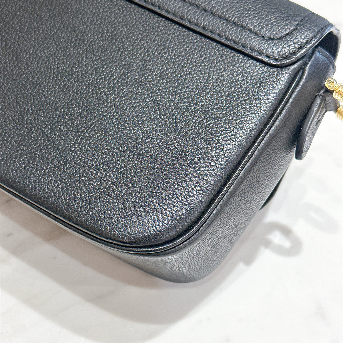 LV Lockme Tender in Black in Grained Calf Leather