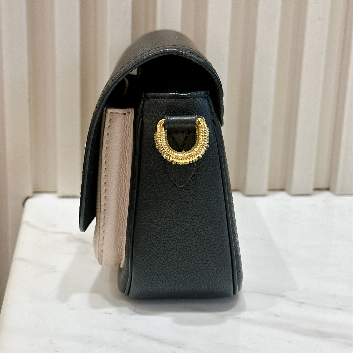 LV Lockme Tender in Black in Grained Calf Leather