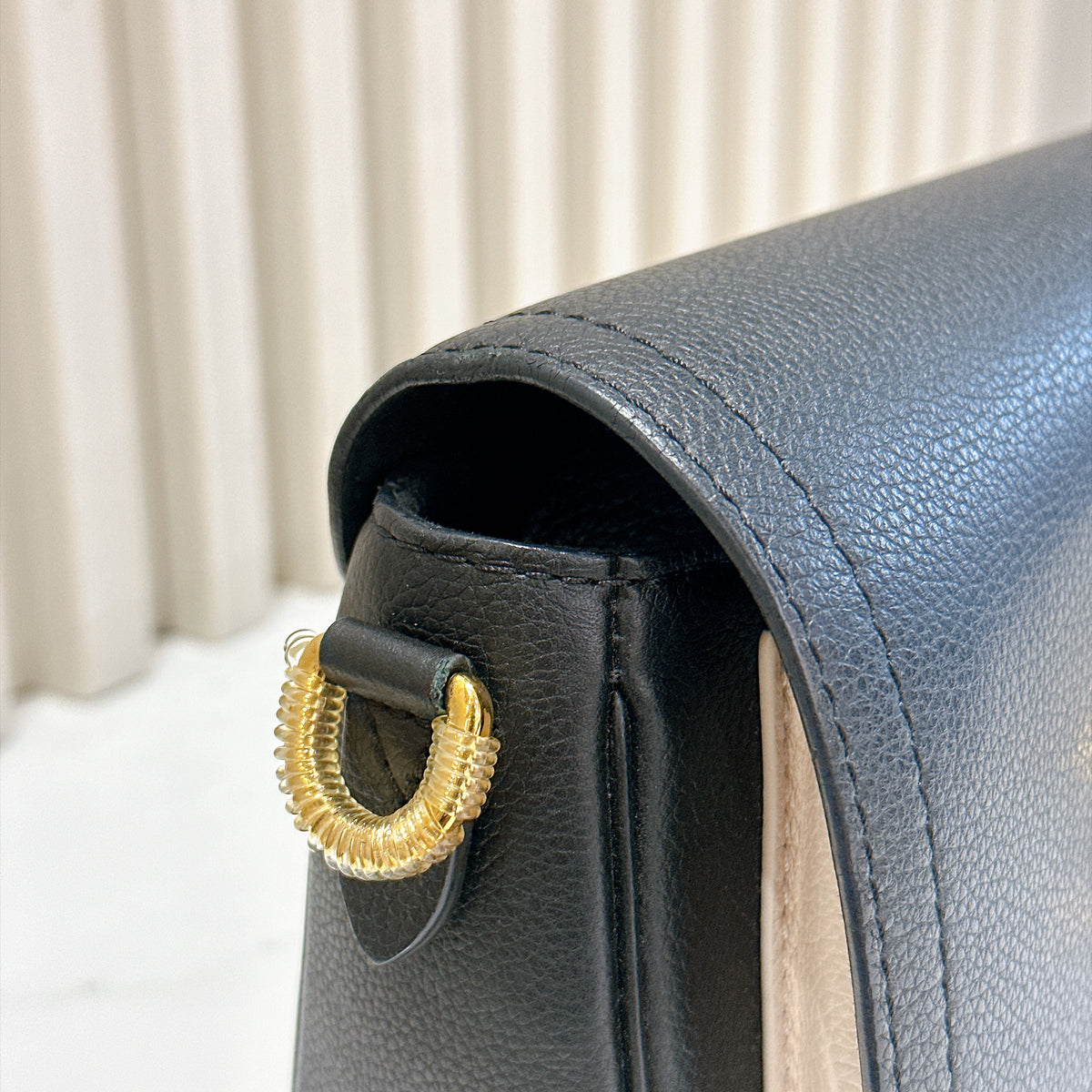LV Lockme Tender in Black in Grained Calf Leather