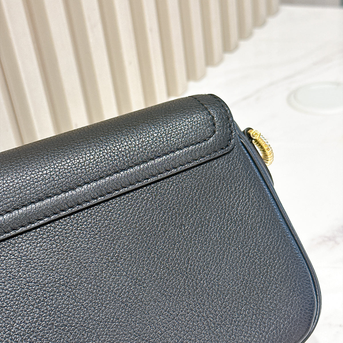 LV Lockme Tender in Black in Grained Calf Leather