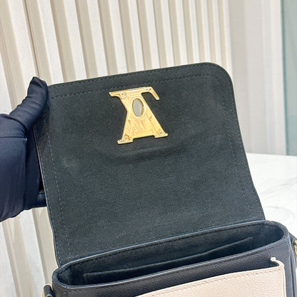 LV Lockme Tender in Black in Grained Calf Leather