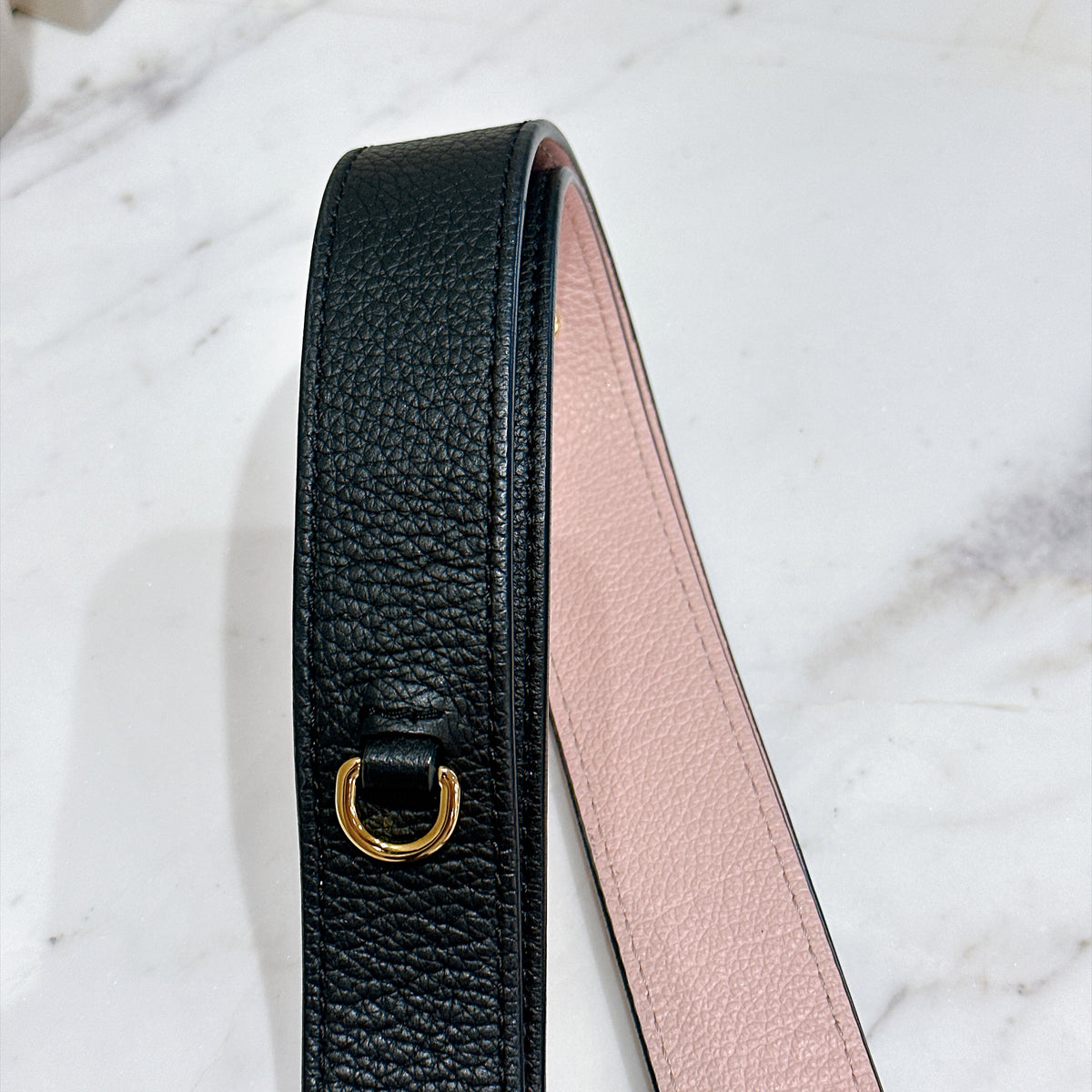 LV Lockme Tender in Black in Grained Calf Leather