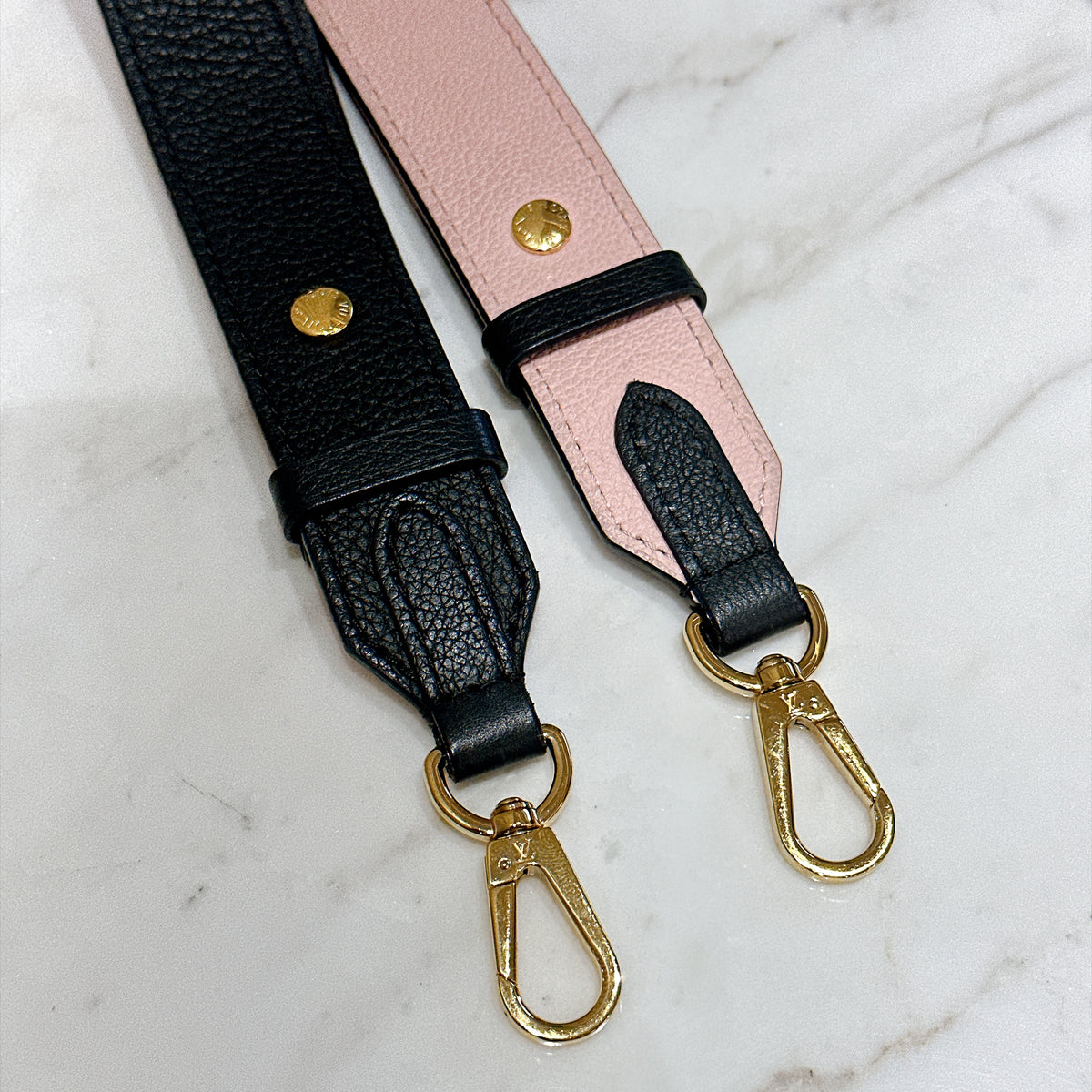 LV Lockme Tender in Black in Grained Calf Leather