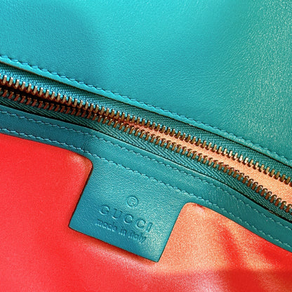 Gucci GG Marmont Small in Turquoise Velvet