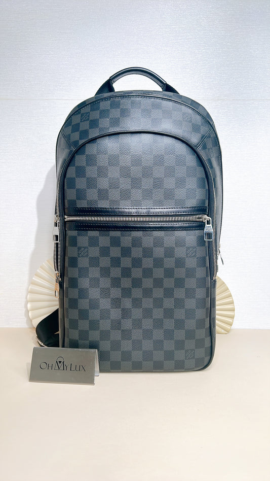 LV Damier Graphite Michael Backpack