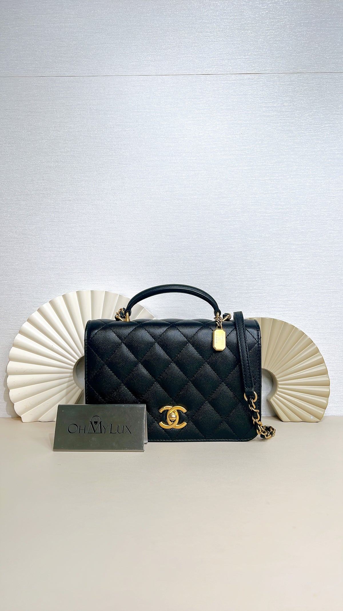 Chanel 23B Quilted Accordion Flap Bag