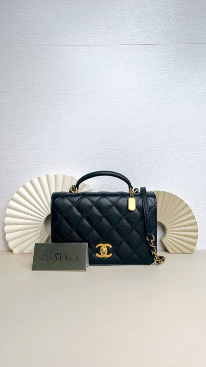 Chanel 23B Quilted Accordion Flap Bag