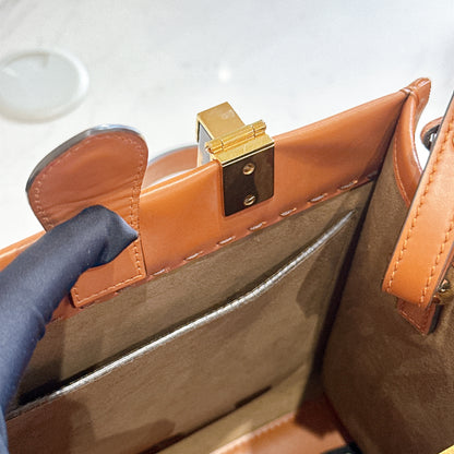 Fendi Sunshine Small Tote in Brown