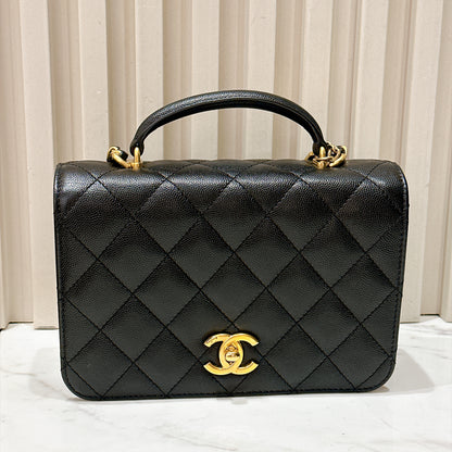 Chanel 23B Quilted Accordion Flap Bag