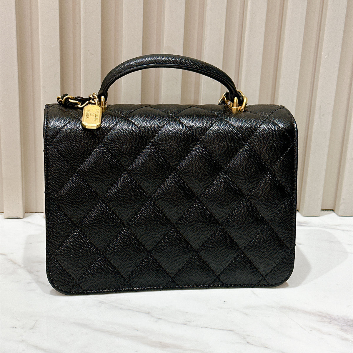 Chanel 23B Quilted Accordion Flap Bag