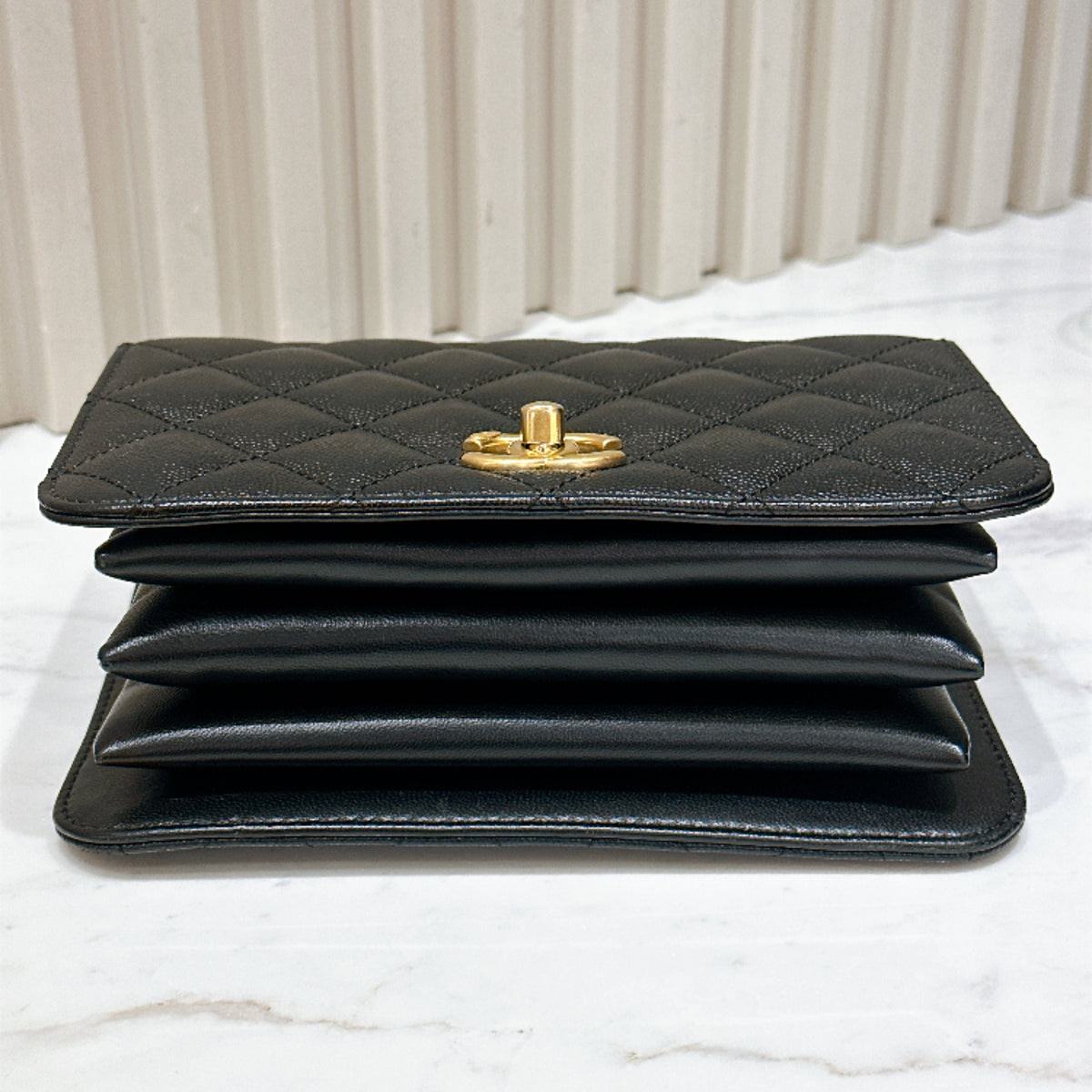 Chanel 23B Quilted Accordion Flap Bag