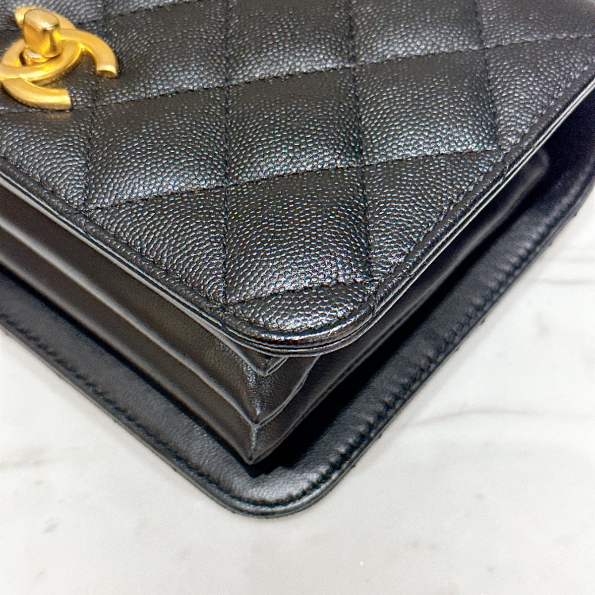 Chanel 23B Quilted Accordion Flap Bag