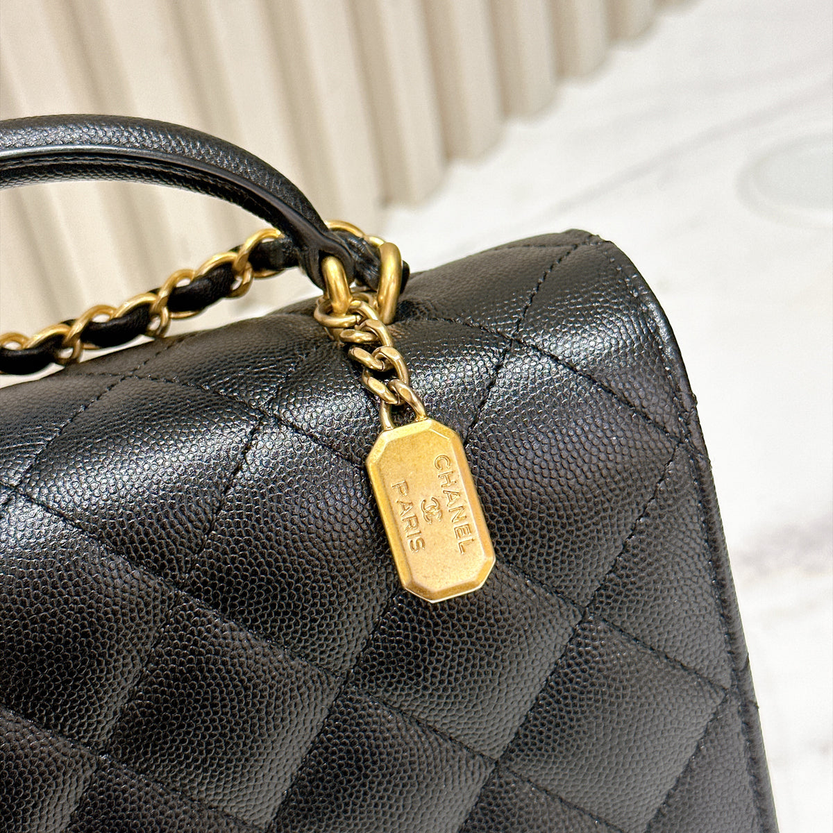 Chanel 23B Quilted Accordion Flap Bag