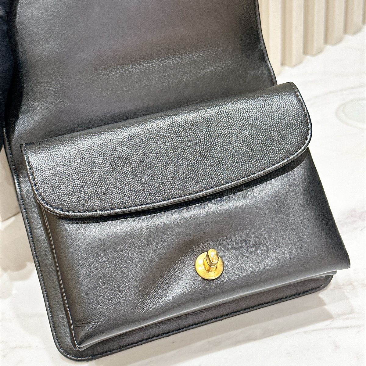 Chanel 23B Quilted Accordion Flap Bag