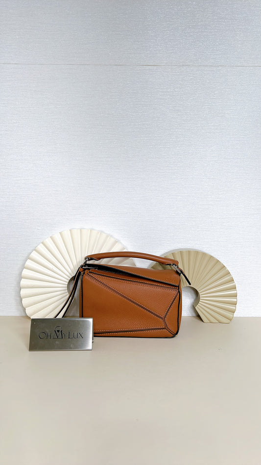 Loewe Puzzle Mini in Tan
