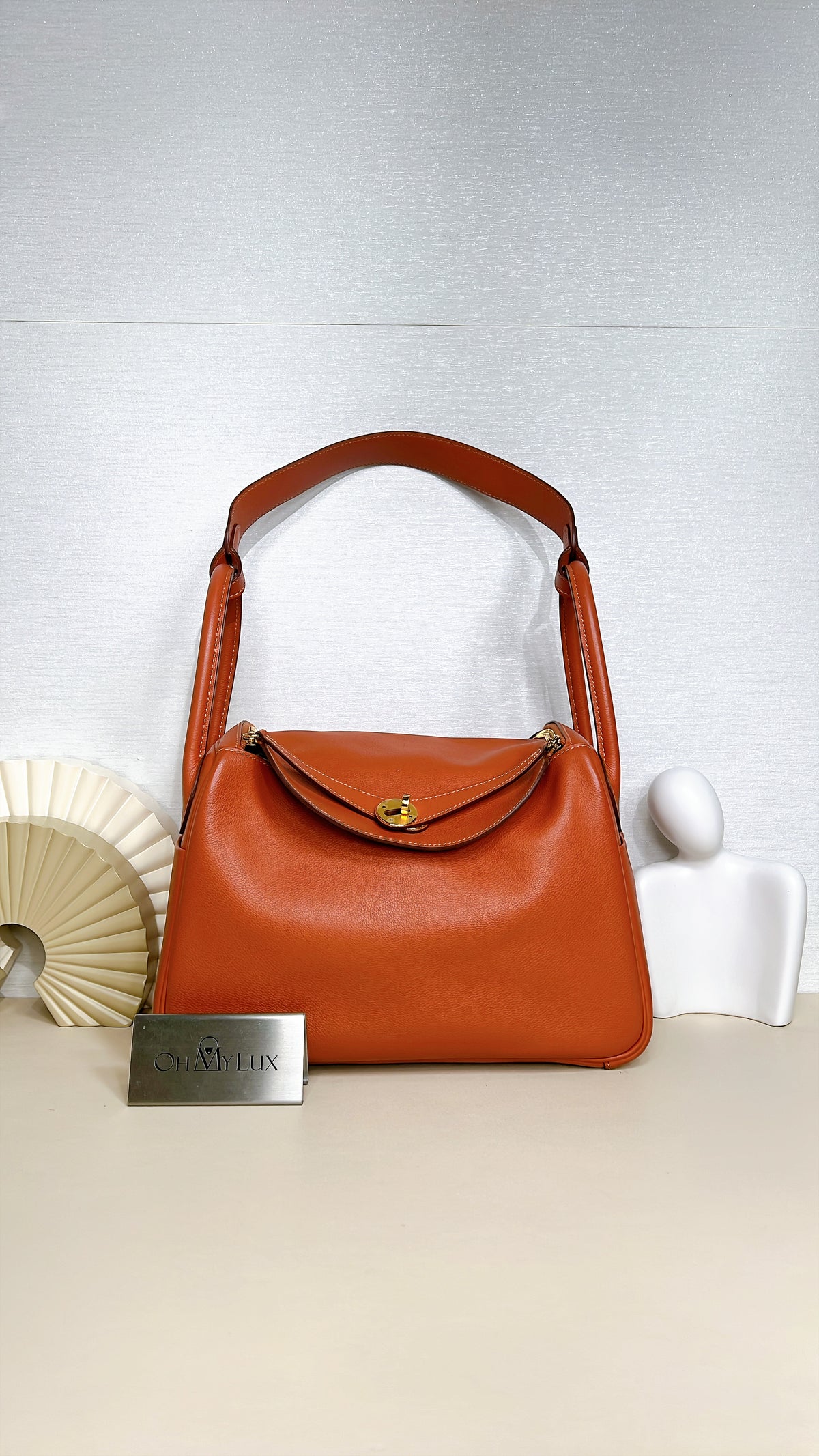 Hermes Lindy 30 Evercolour Blush GHW