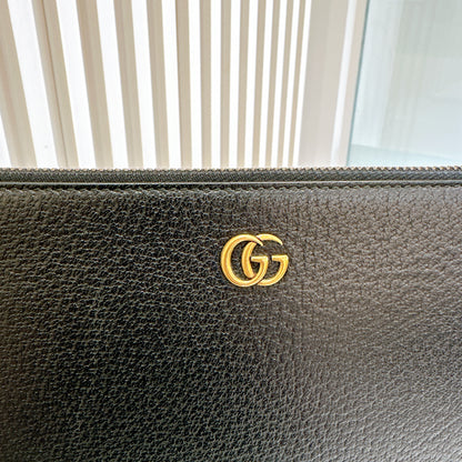 Gucci GG Marmont Clutch in Black GHW