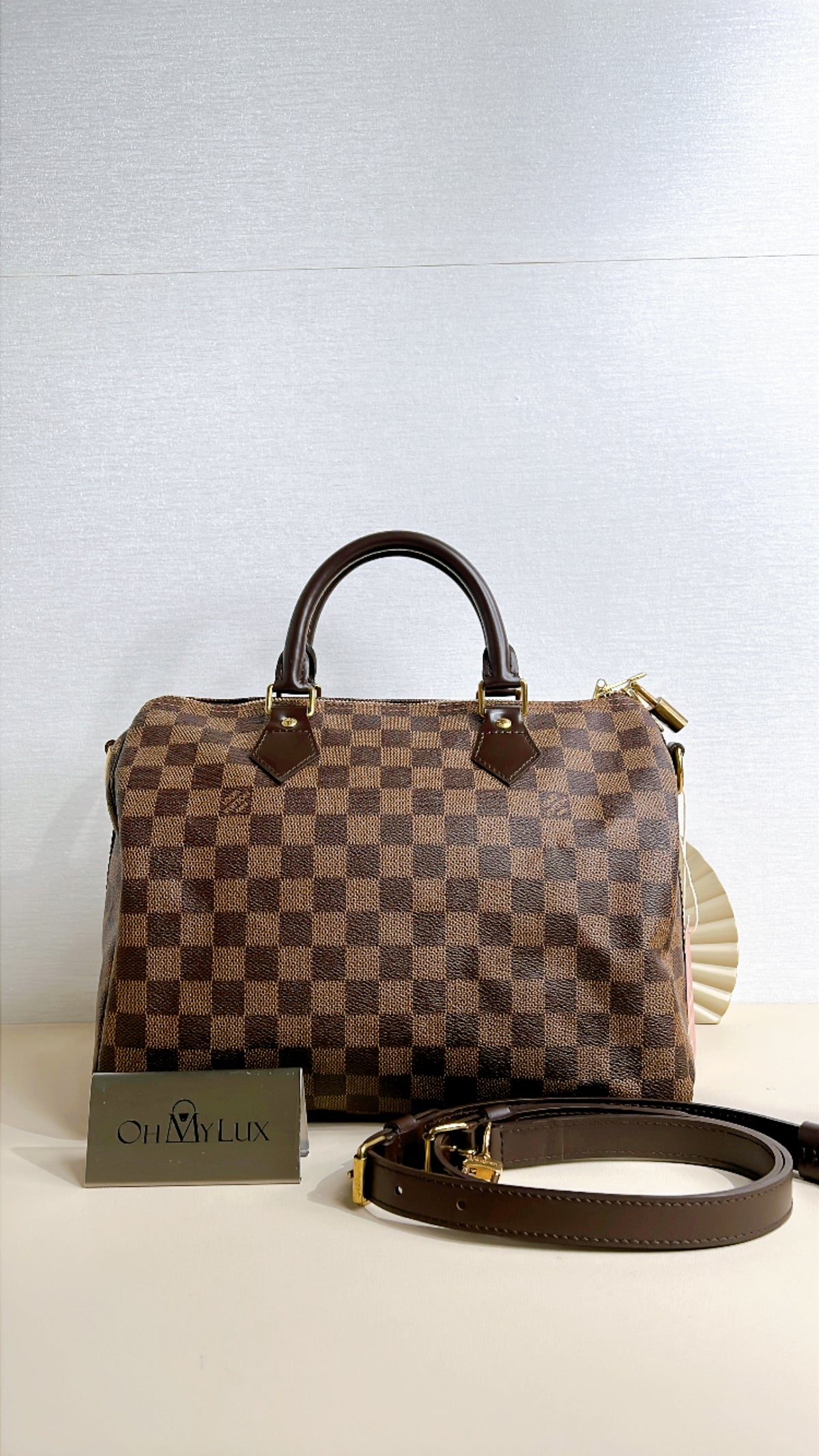 LV Damier Ebene Speedy Bandouliere 30