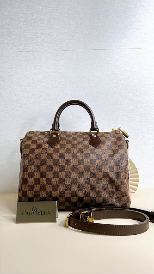LV Damier Ebene Speedy Bandouliere 30