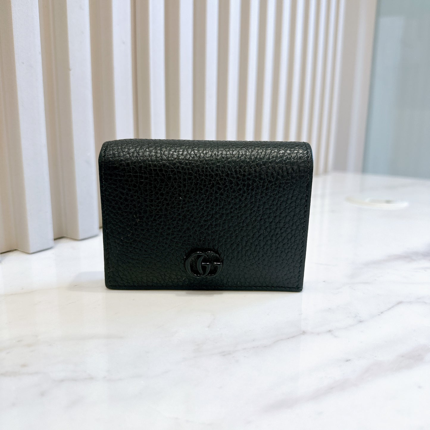Gucci GG Marmont Wallet in Black Matte