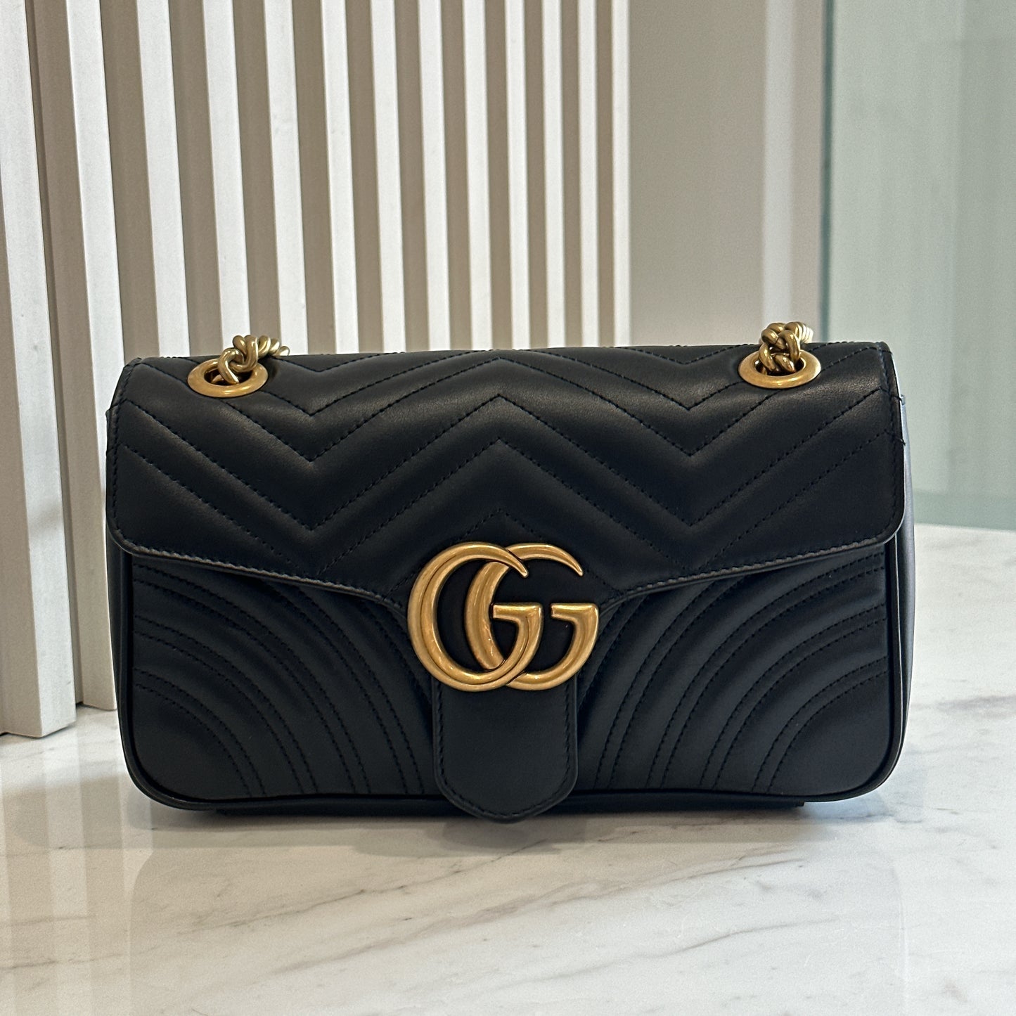 Gucci Marmont Small in Black GHW