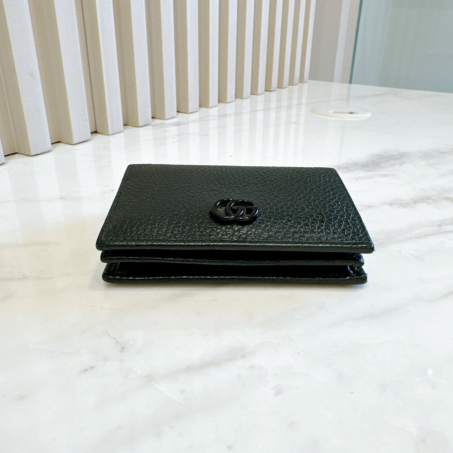Gucci GG Marmont Wallet in Black Matte