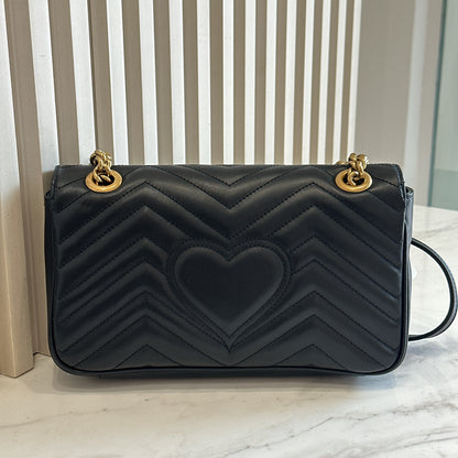 Gucci Marmont Small in Black GHW