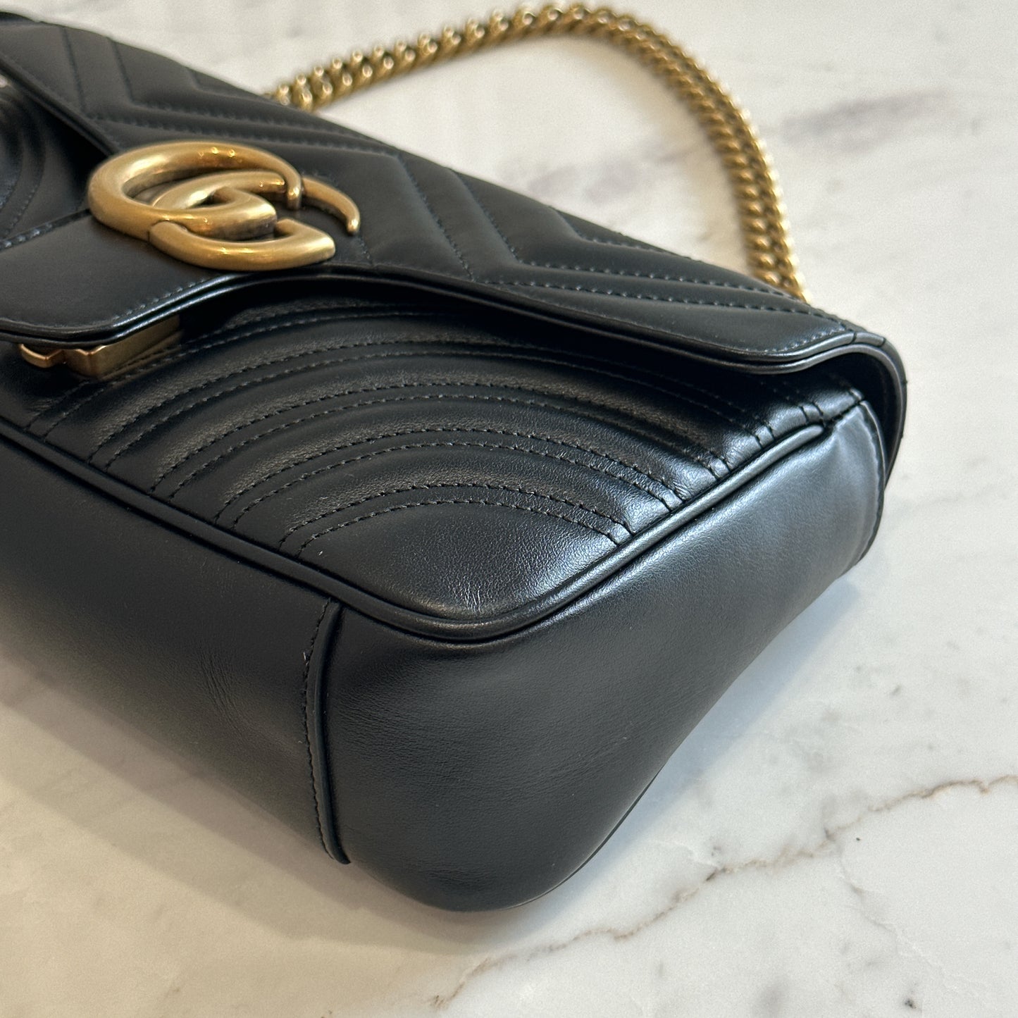 Gucci Marmont Small in Black GHW