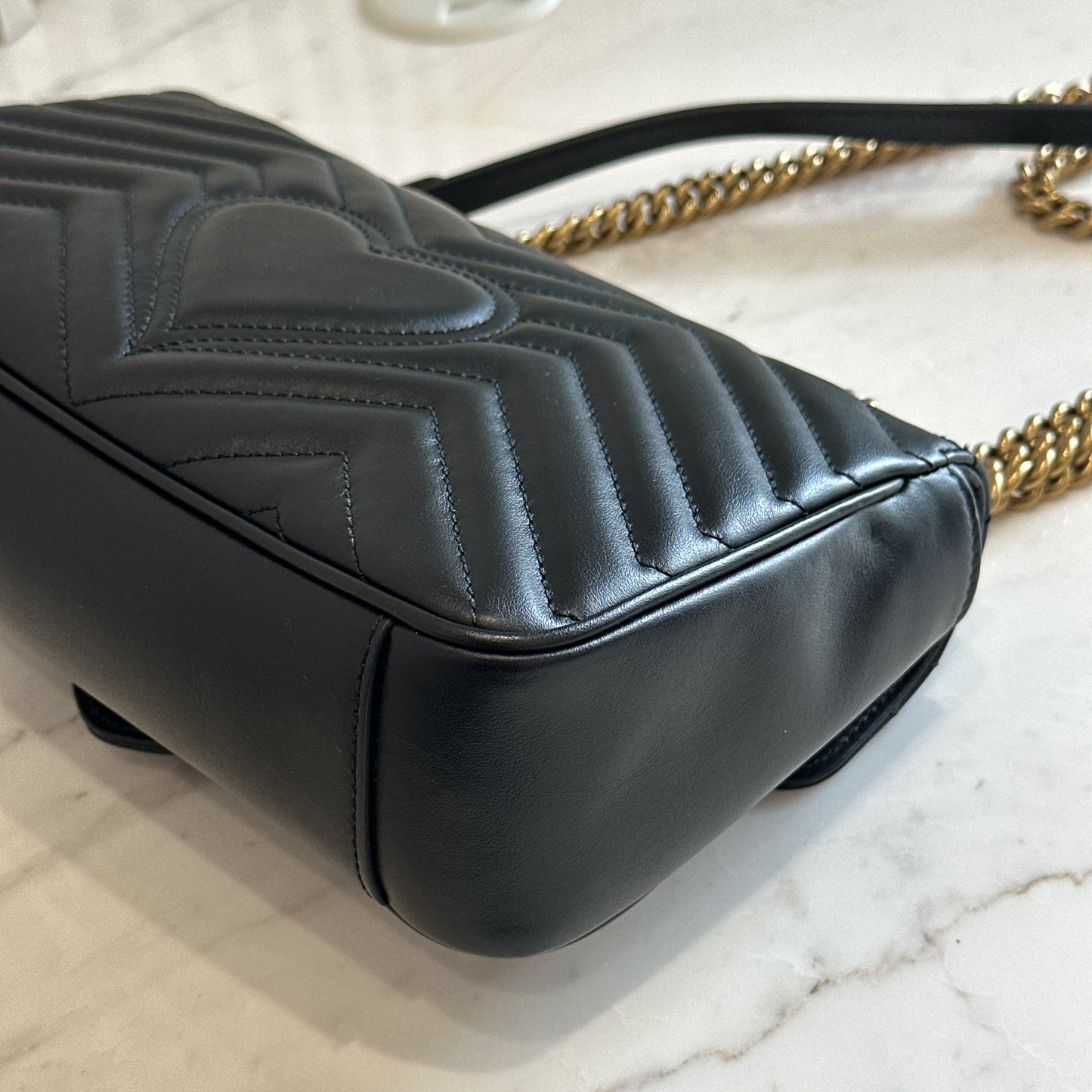 Gucci Marmont Small in Black GHW