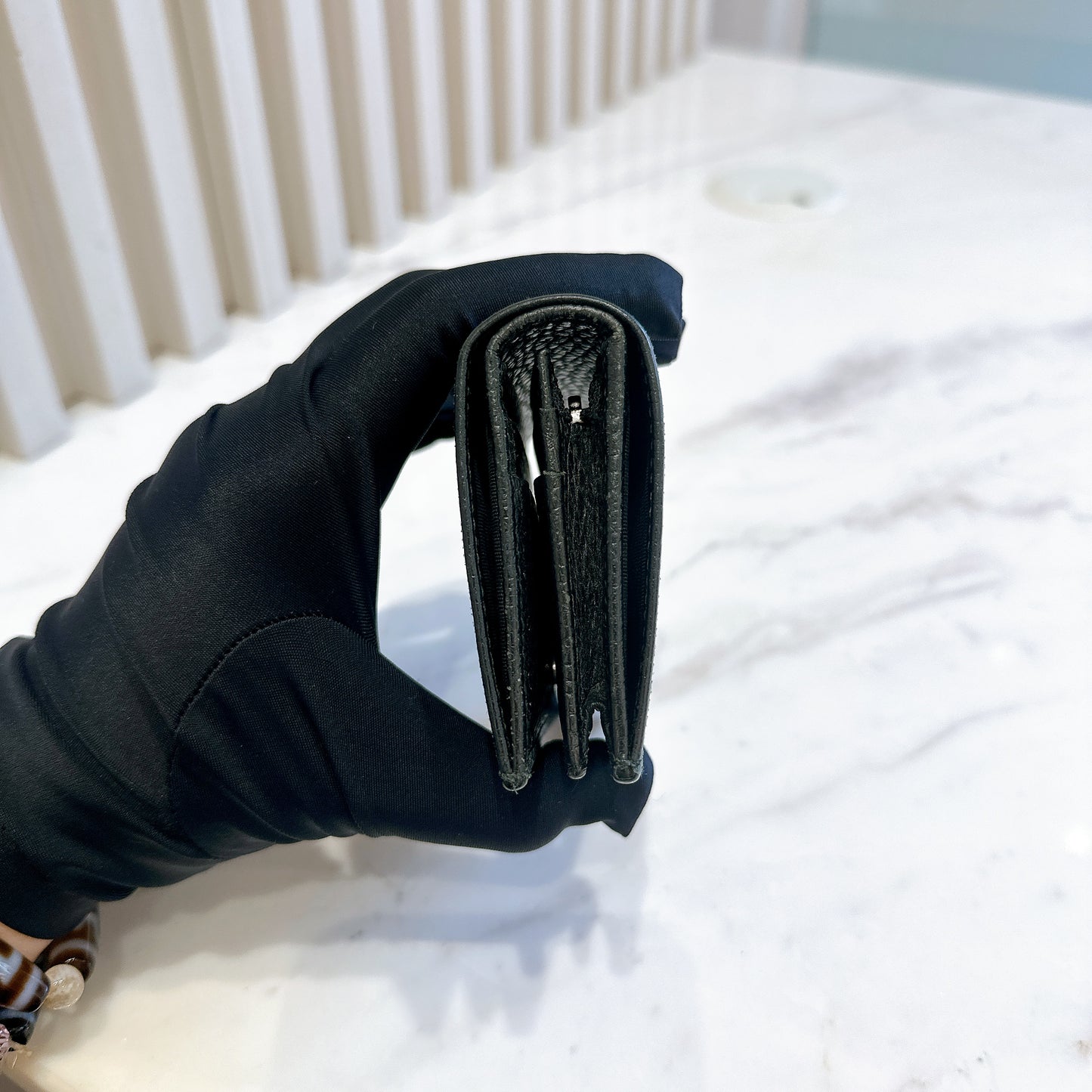 Gucci GG Marmont Wallet in Black Matte