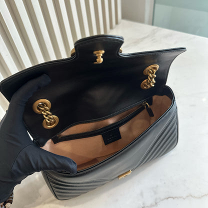 Gucci Marmont Small in Black GHW
