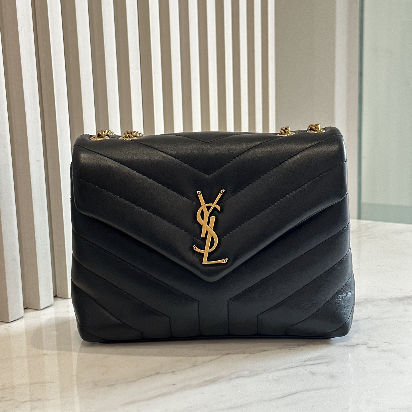 YSL Lou Small In Black GHW