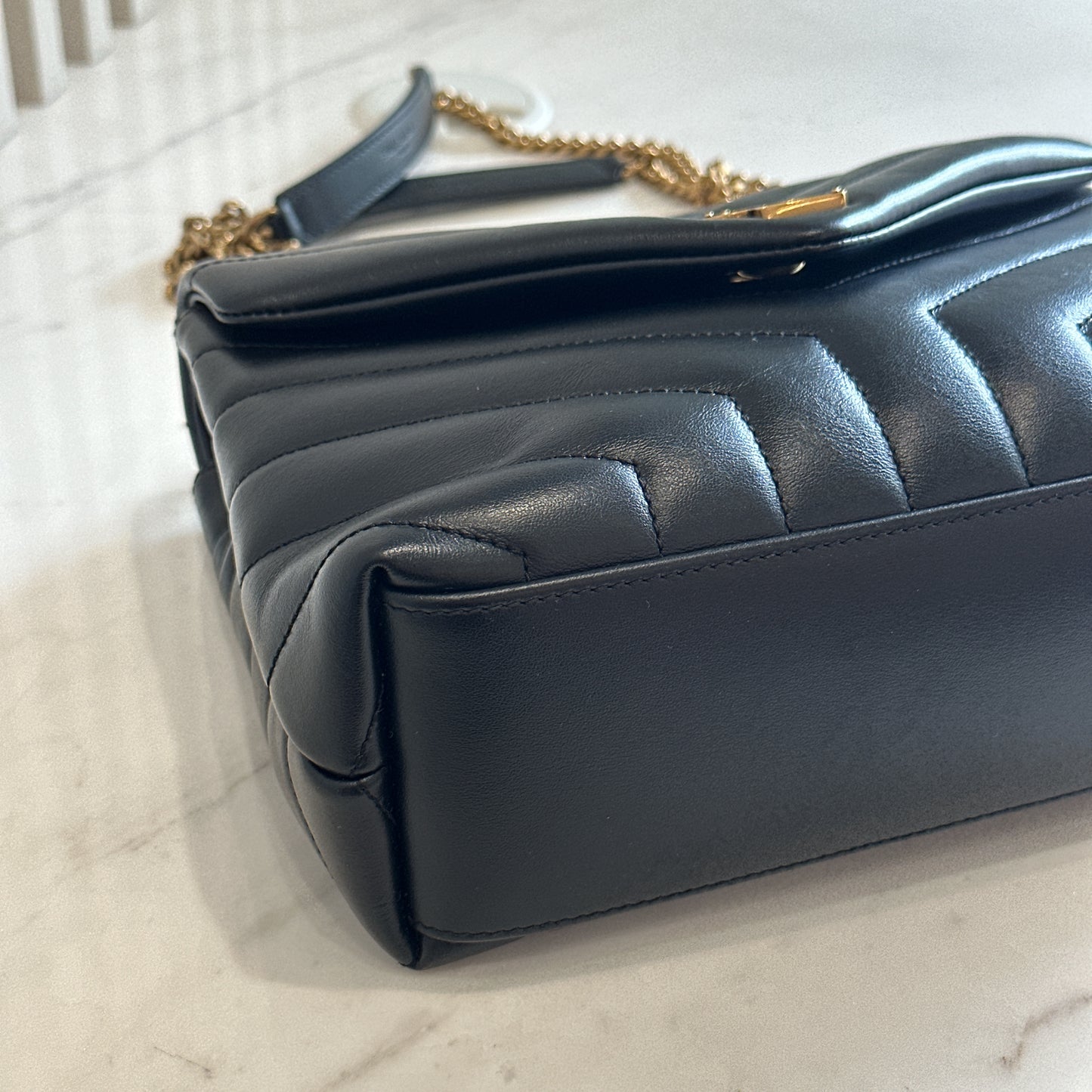 YSL Lou Small In Black GHW