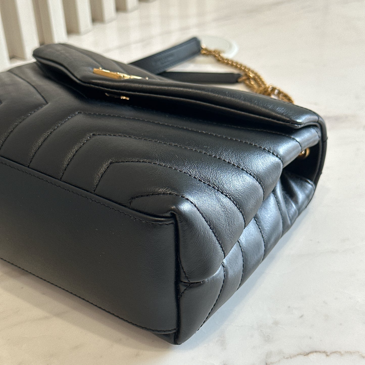 YSL Lou Small In Black GHW