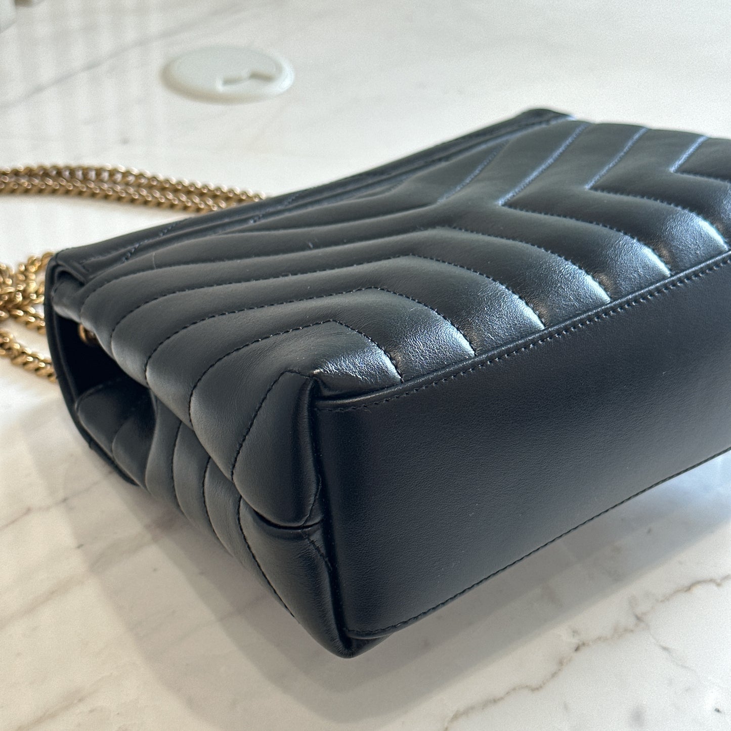 YSL Lou Small In Black GHW